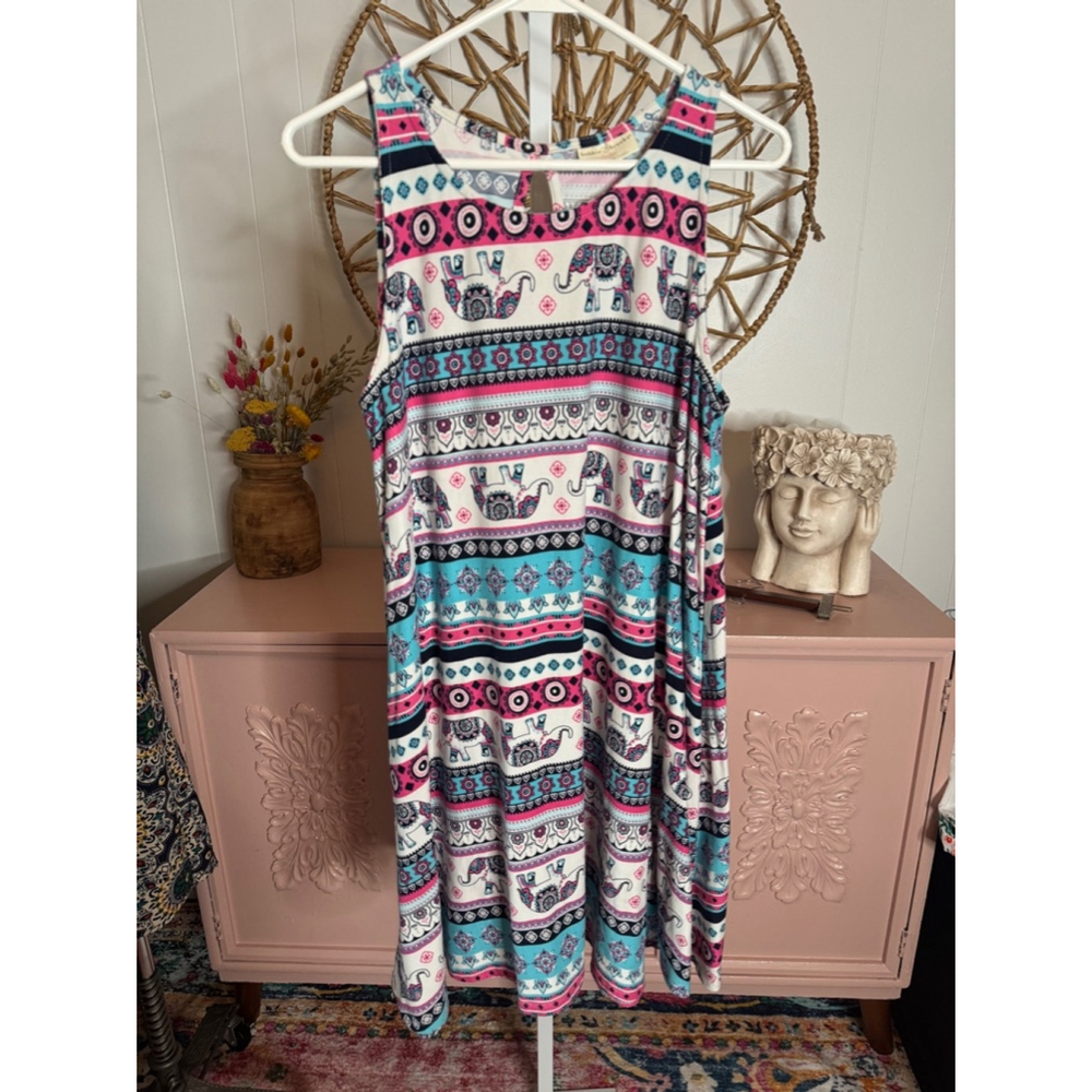 Women's‎ Bobbie Brooks Dress, Size L, White & Pink